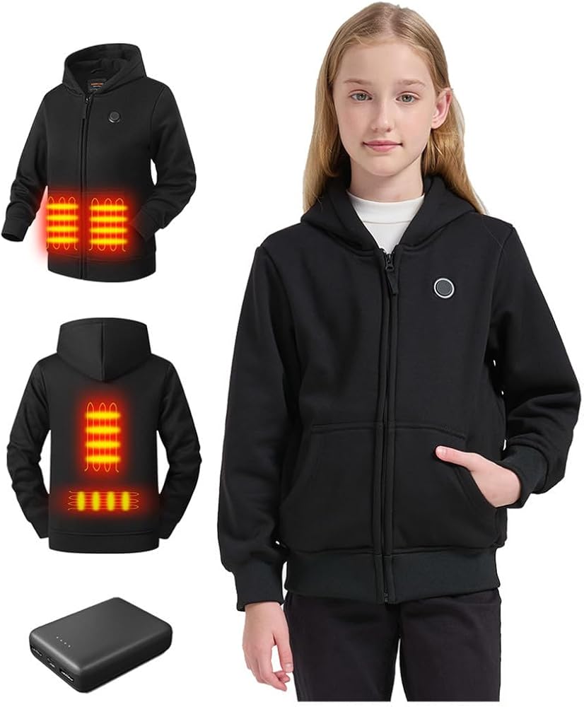 Amazon.com: Varmcore Kids Heated Hoodie – Electric Fleece Hooded