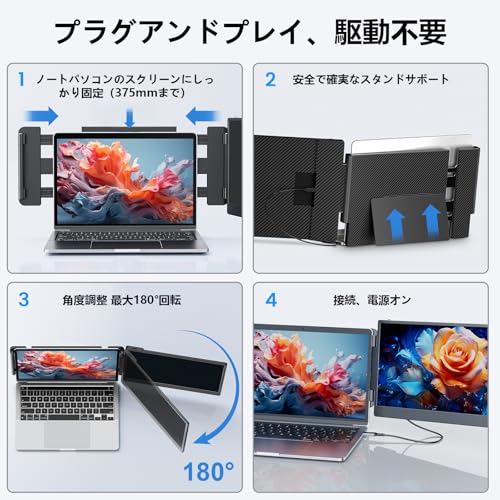 LivElect - LivElect 14インチ デュアルディスプレイ ポータブル