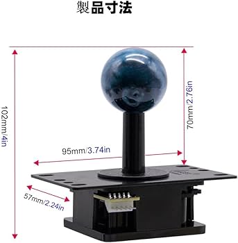 Amazon | QANBA Gravity V8 アケコン レバー 重力機械軸 静音レバー