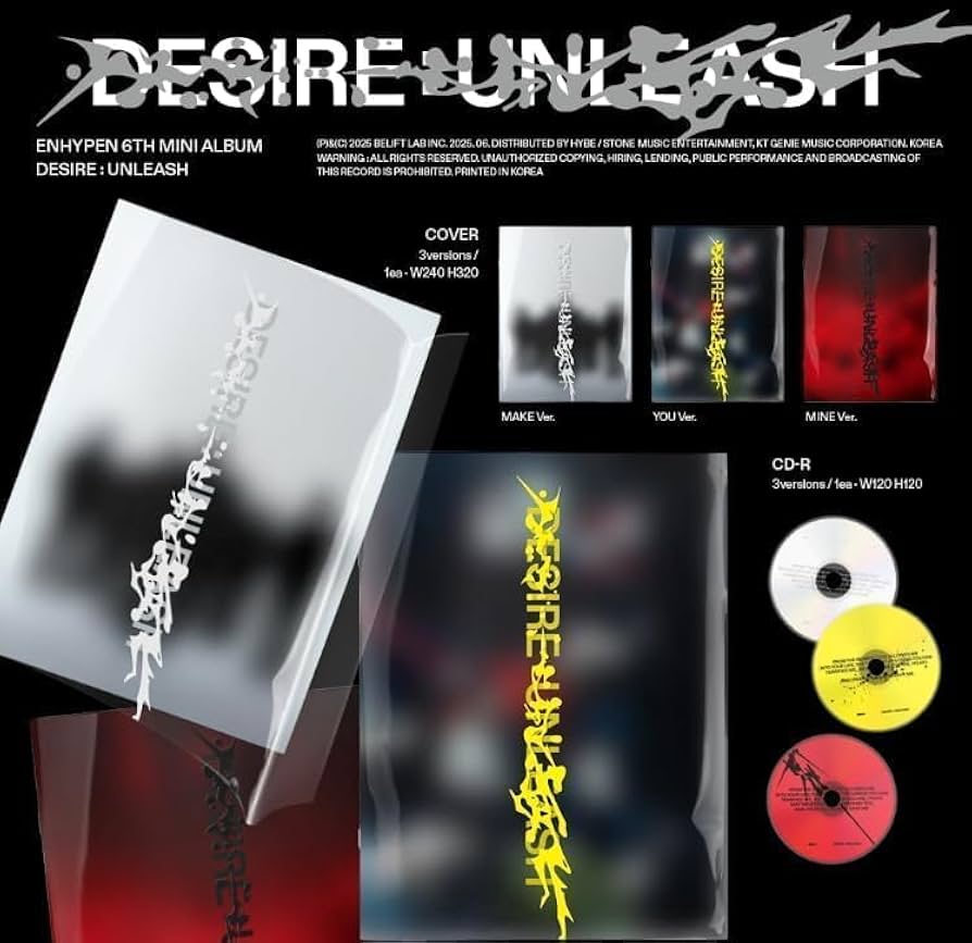 Amazon.com: DESIRE : UNLEASH 6th Mini Album for ENHYPEN Photobook