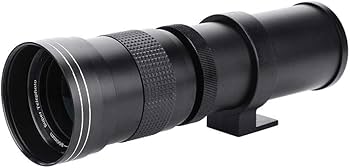 Amazon | 望遠レンズ、420-800mm F/8.3-16望遠レンズDSLRカメラ用手動