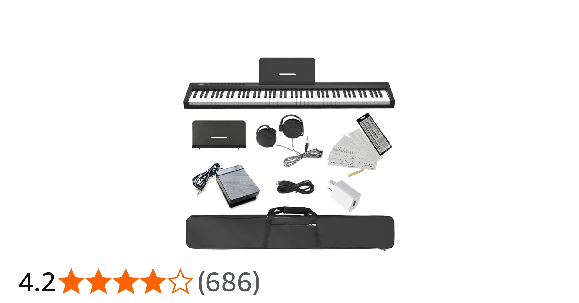 Amazon | ニコマク NikoMaku 電子ピアノ 88鍵盤 SWAN コンパクト 128