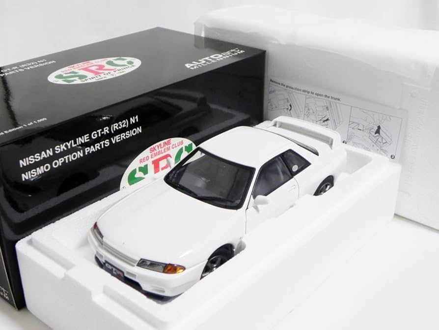 Amazon | オートアート 1/18 日産 スカイライン GT-R R32 N1 ホワイト