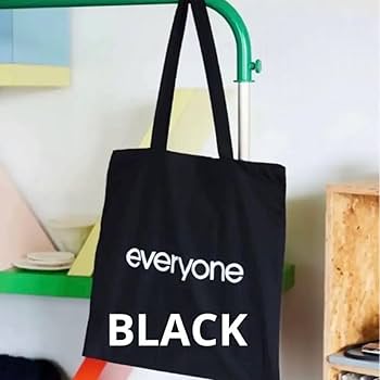 Amazon.co.jp: everyone nylon logo tote bag black : ファッション