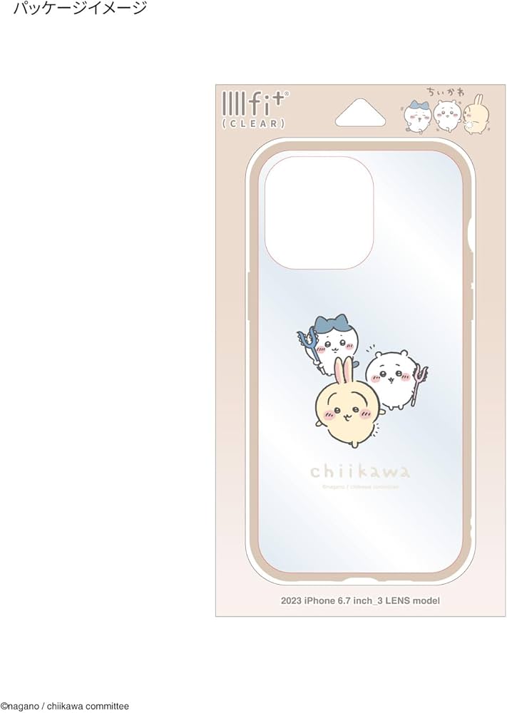 Amazon.co.jp: グルマンディーズ ちいかわ IIIIfit Clear(イーフィット