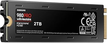 Amazon.com: Samsung 980 PRO SSD with Heatsink 2TB PCIe Gen 4 NVMe