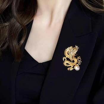 希少 SWAROVSKI スワロフスキー ドラゴン 龍 ブローチ コサージュ 希少