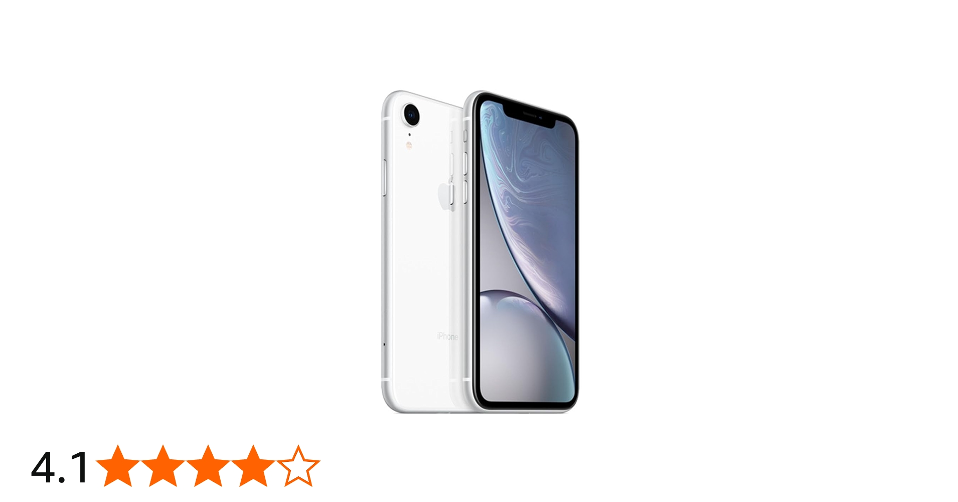 Apple iPhone XR, US Version, 64GB, White - Unlocked (Renewed