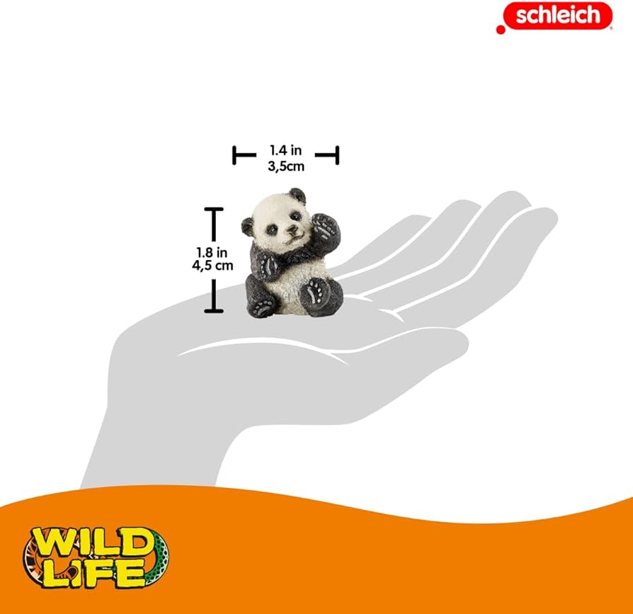 Amazon.co.jp: シュライヒ ワイルドライフ パンダ (仔:遊) フィギュア