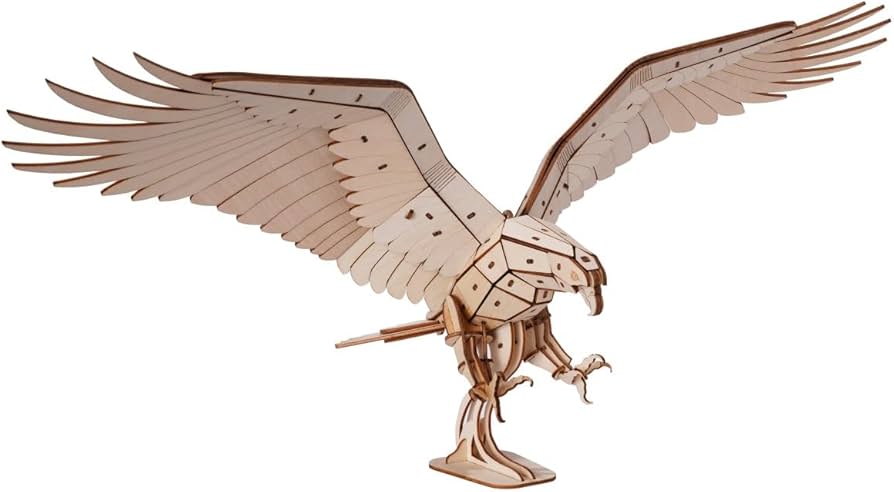 Amazon | つくるんです® 日本語説明書付 3D ウッドパズル (絶滅危惧種