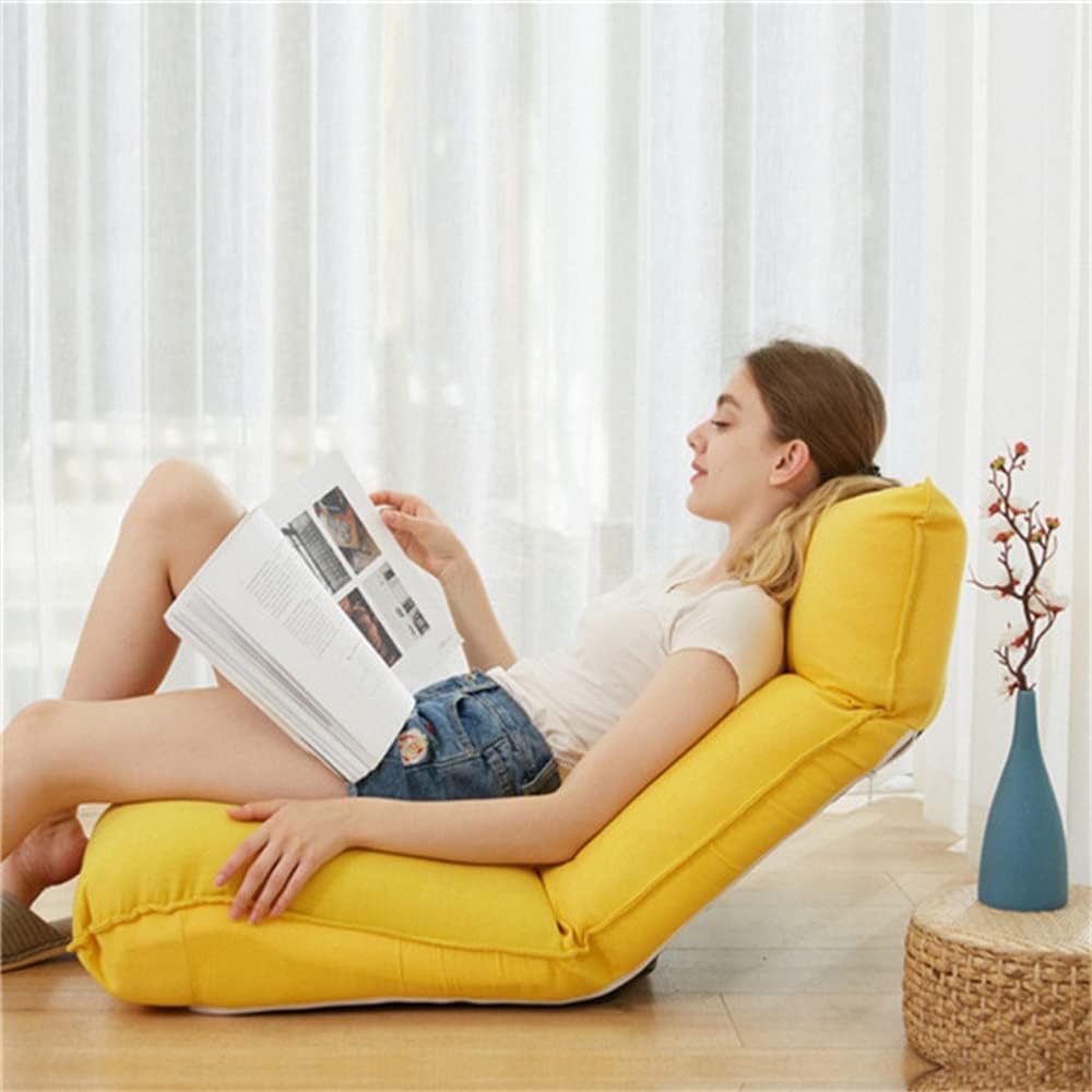 クッションソファ レイジーソファチェアホワイト 70x93x95cm