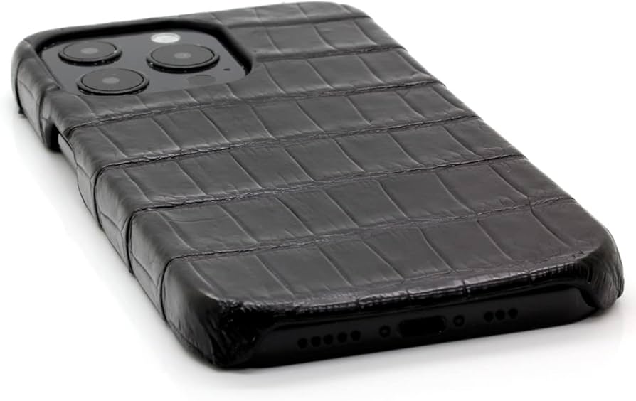 Amazon.co.jp: iPhone14Pro 用 ケース クロコダイル ワニ革