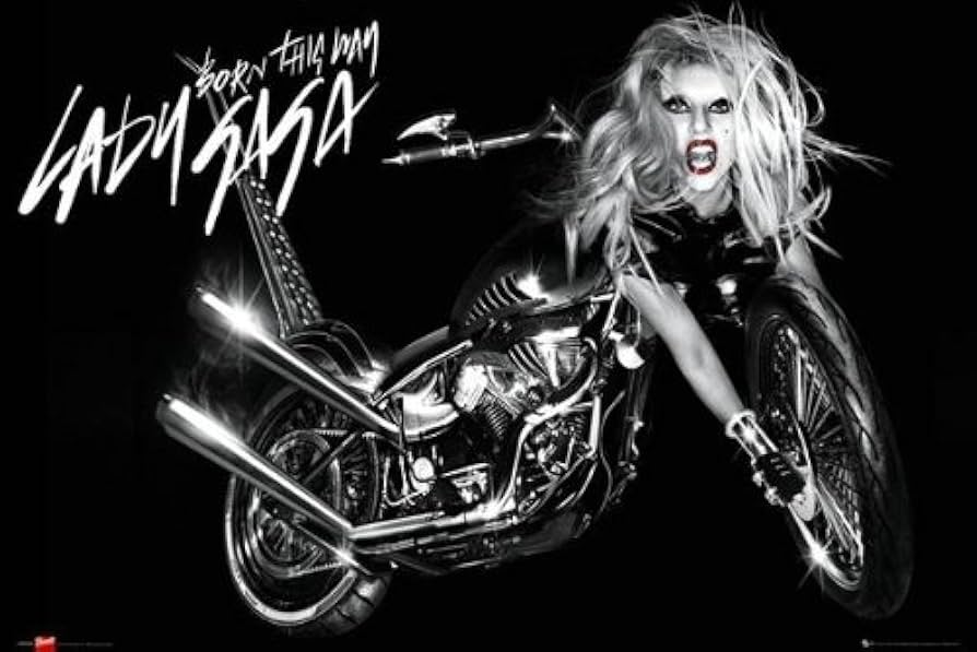Amazon.co.jp: Lady Gaga – 音楽ポスター – Born This Way (Motorcycle