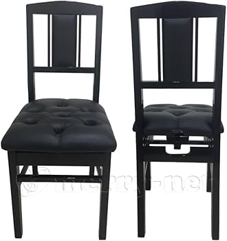 Amazon | 背もたれ付き ピアノ椅子 DEX 高級タイプ イトマサ トムソン