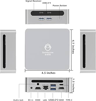 Amazon.com: GenMachine Mini PC AMD Ryzen 7 4700U Mini Computers Up