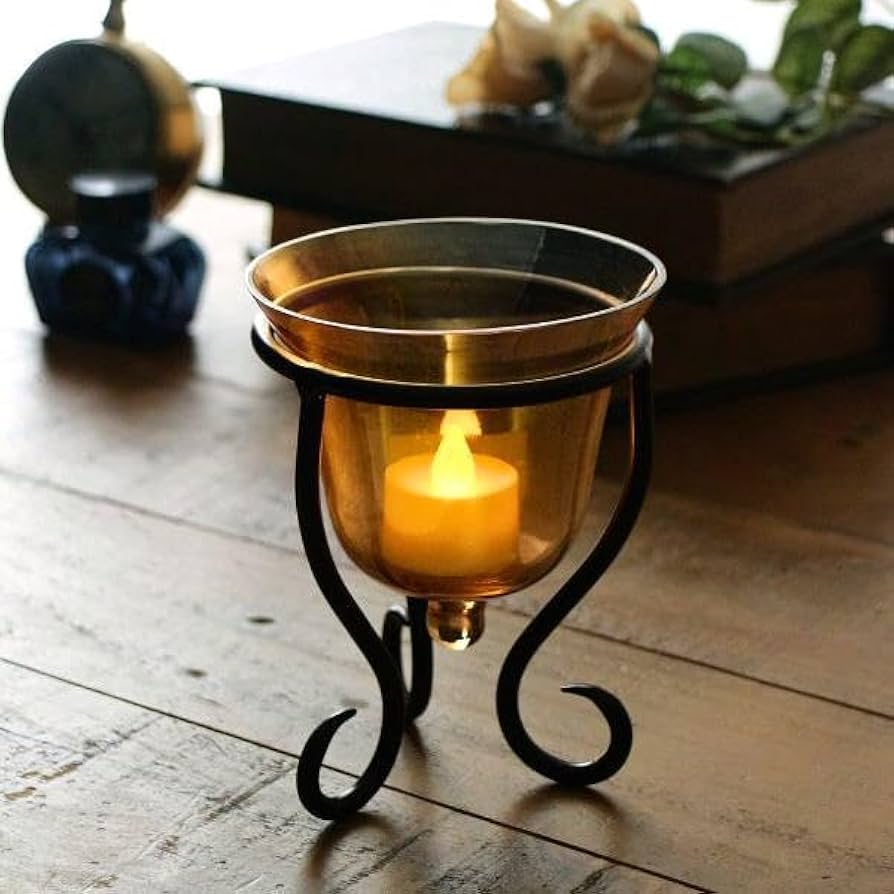 Amazon.co.jp: キャンドルホルダー ガラス アンティーク おしゃれ