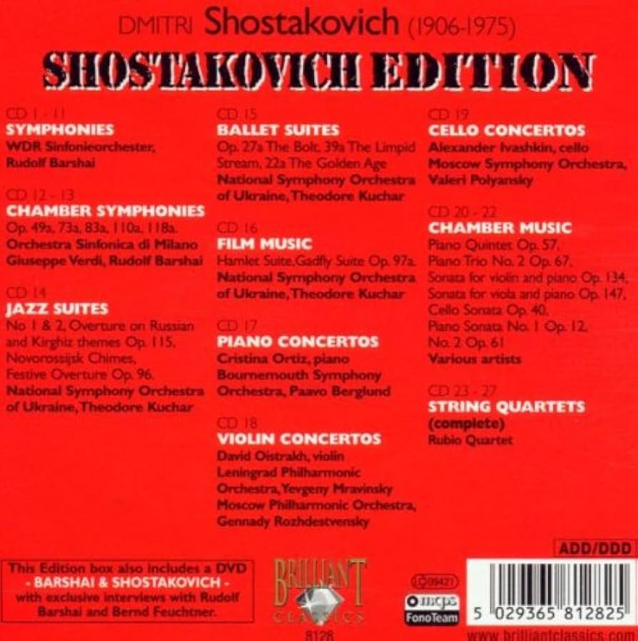 Amazon.co.jp: ショスタコーヴィチ エディション(27枚組): ミュージック