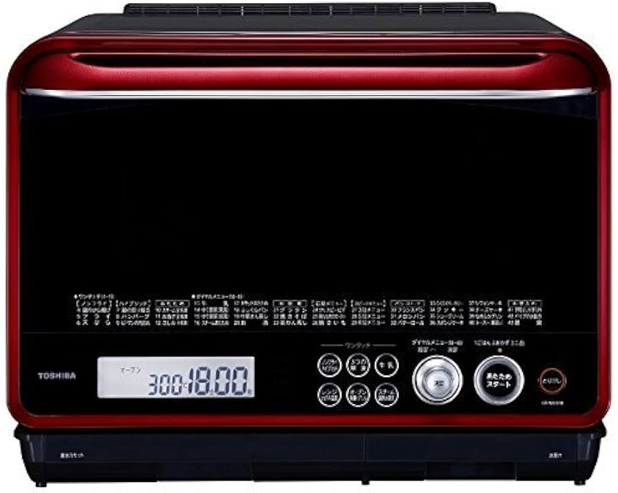 Amazon | 東芝 加熱水蒸気オーブンレンジ 30L 石窯ドーム グランレッド