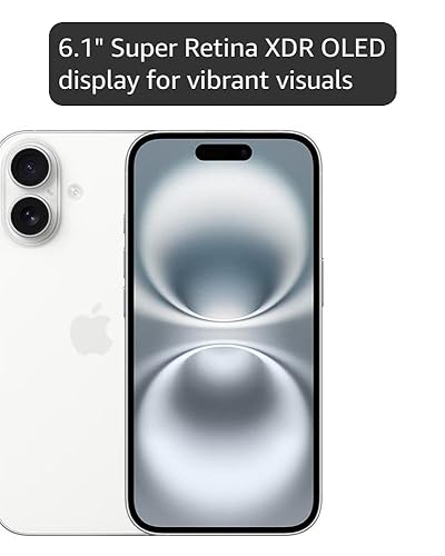 Amazon.com: Apple iPhone 16, US Version, 128GB, White - Unlocked