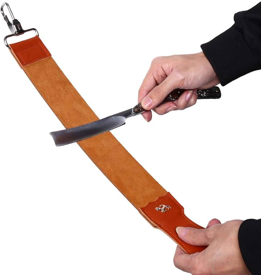 Amazon.co.jp: シェービングレザーストラップ、メンズ本革ストロップ