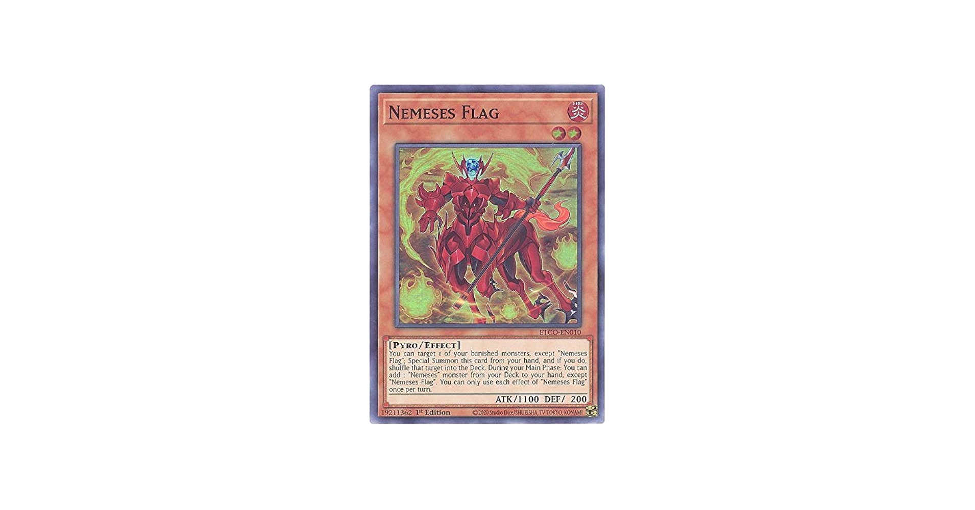 Amazon.com: Nemeses Flag - ETCO-EN010 - Super Rare - 1st Edition