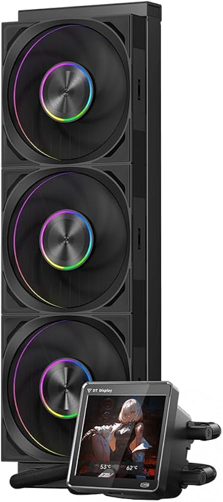 Amazon | PCCOOLER CPS DT360 ARGB ディスプレイ 液体クーラー 3.4