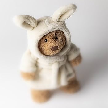 Amazon.co.jp: Jellycat バーソロミューベア バスローブのぬいぐるみ