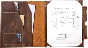 Amazon | 手作り レザー 富士通 QUADERNO A4 A5 クアデルノ カバー
