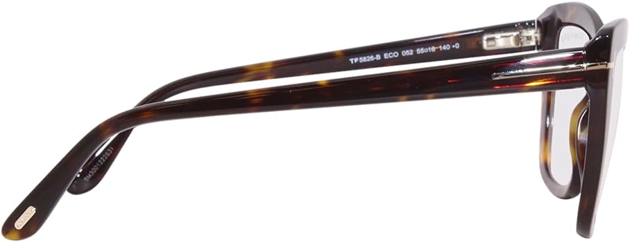 Amazon.com: Eyeglasses Tom Ford FT 5826 -B 052 Dark Havana,