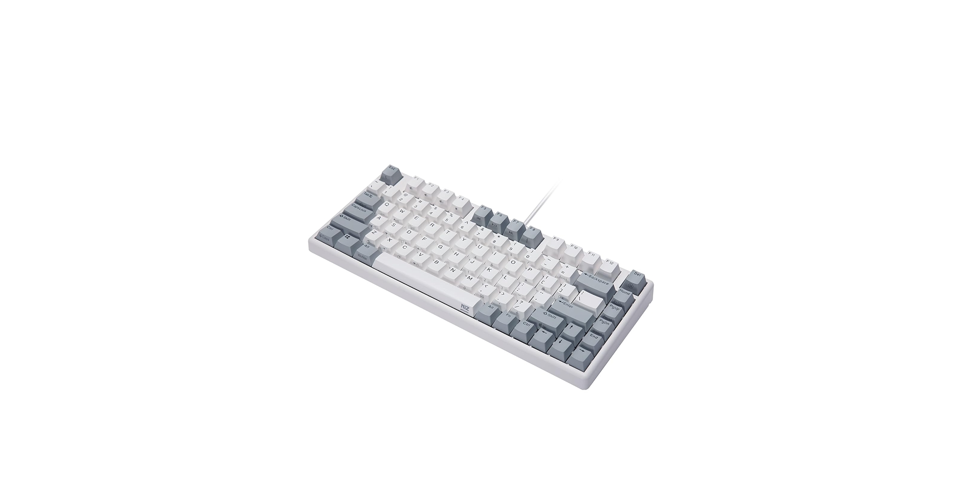 Amazon | NiZ キーボード 【Micro82白い有線】 静電容量無接点 有線