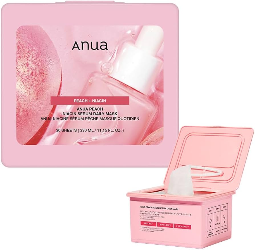 Amazon.co.jp: ANUA(アヌア)桃ナイアシンセラムデイリーマスクパック30
