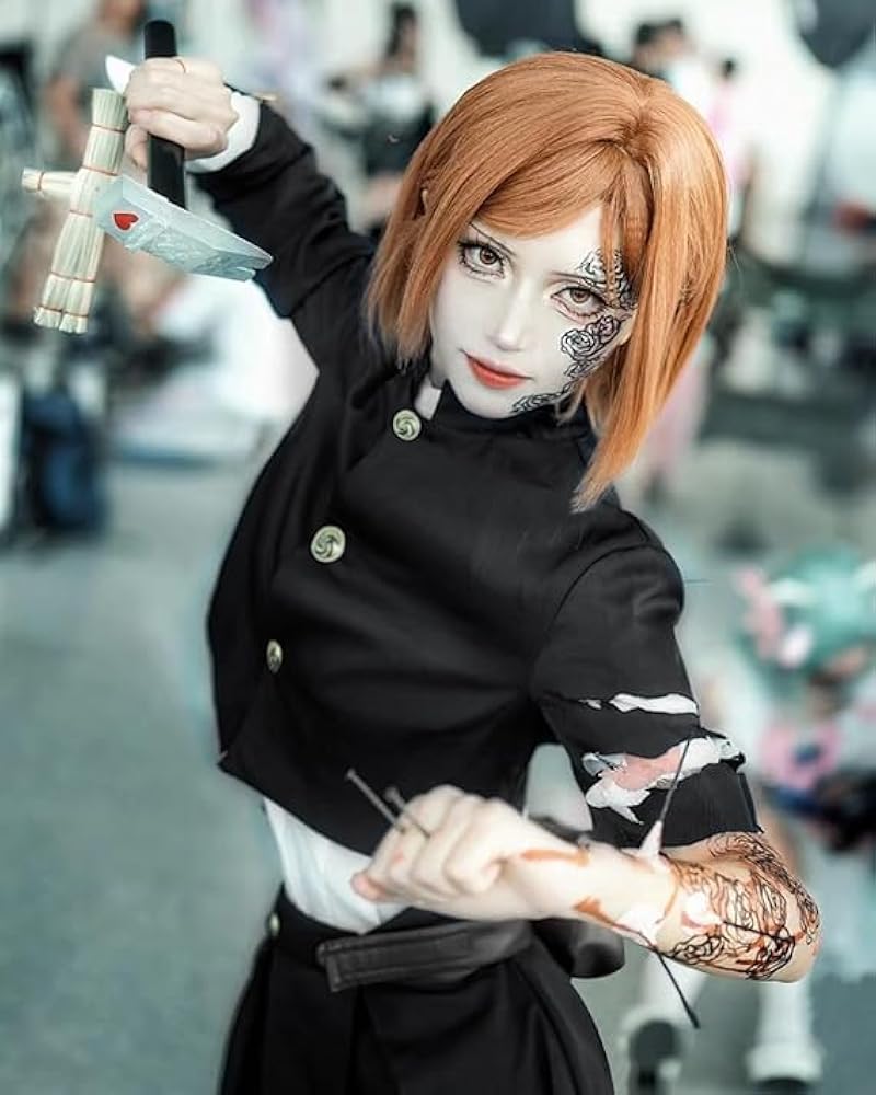 Amazon.co.jp: [TAOTAO] 釘崎 野薔薇 コスプレ ウィッグ付き 三級呪術