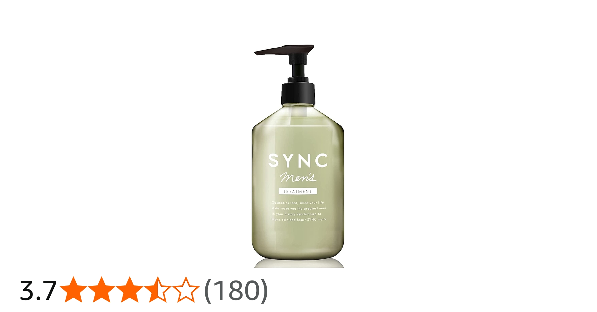 Amazon | SYNC men 's トリートメント 300ml 無添加 保湿 頭皮ケア