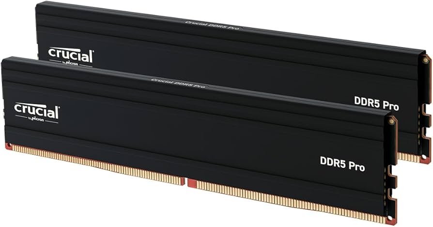 Crucial Pro 32GB DDR5 RAM Kit (2x16GB), 6000MHz (or 5600MHz or