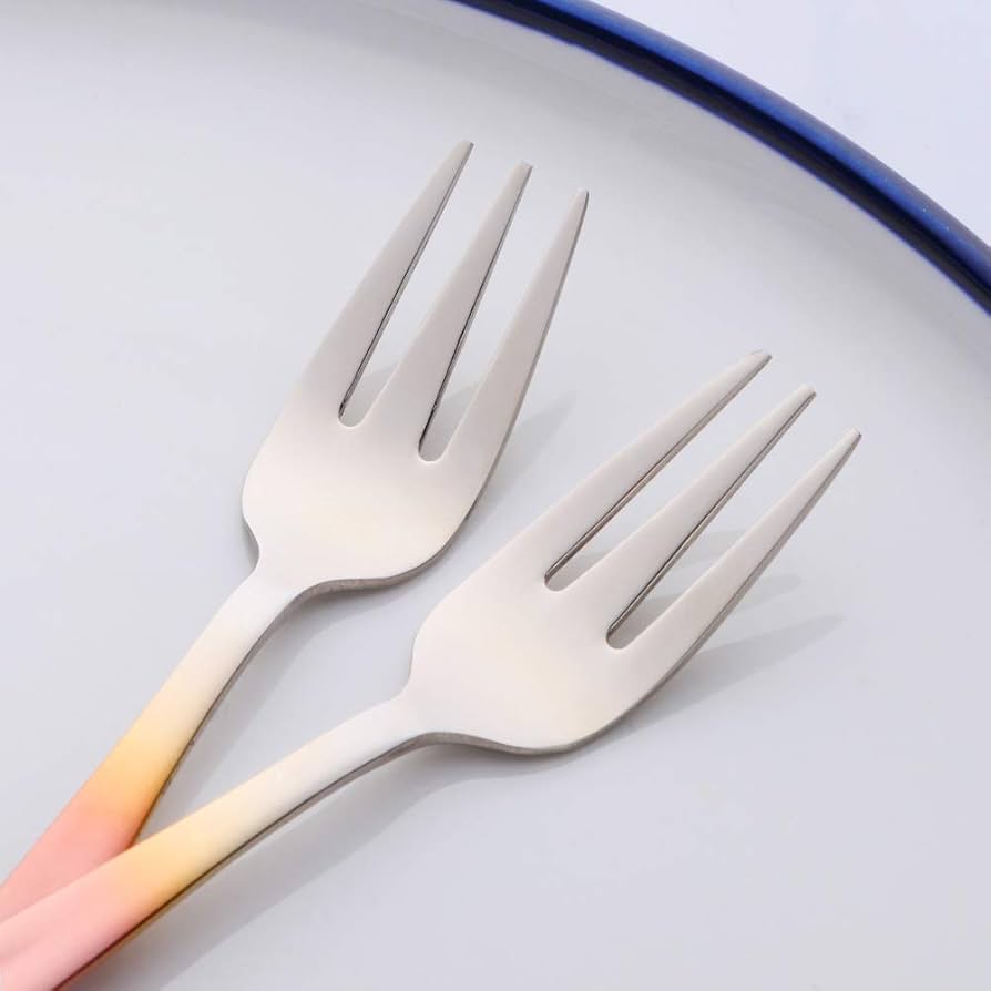 アメリカ□ウォレス□デザートフォーク2本組□とても優雅なローズ