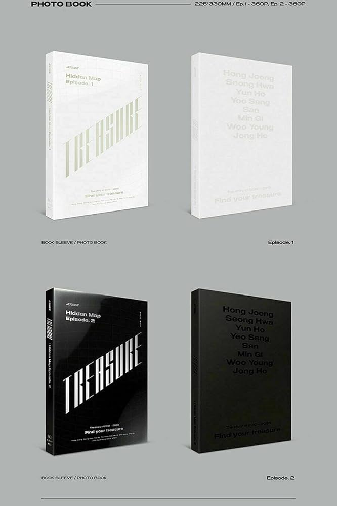 Amazon.com: ATEEZ [ TREASURE : HIDDEN MAP PACKAGE( EPISODE.1+