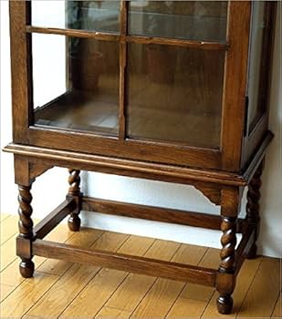 Amazon.co.jp: キャビネット ガラス アンティーク クラシック 木製