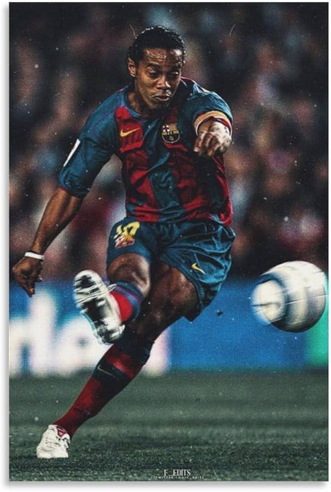 Amazon.co.jp: ロナウジーニョ写真画像サッカーアートパネルポスター