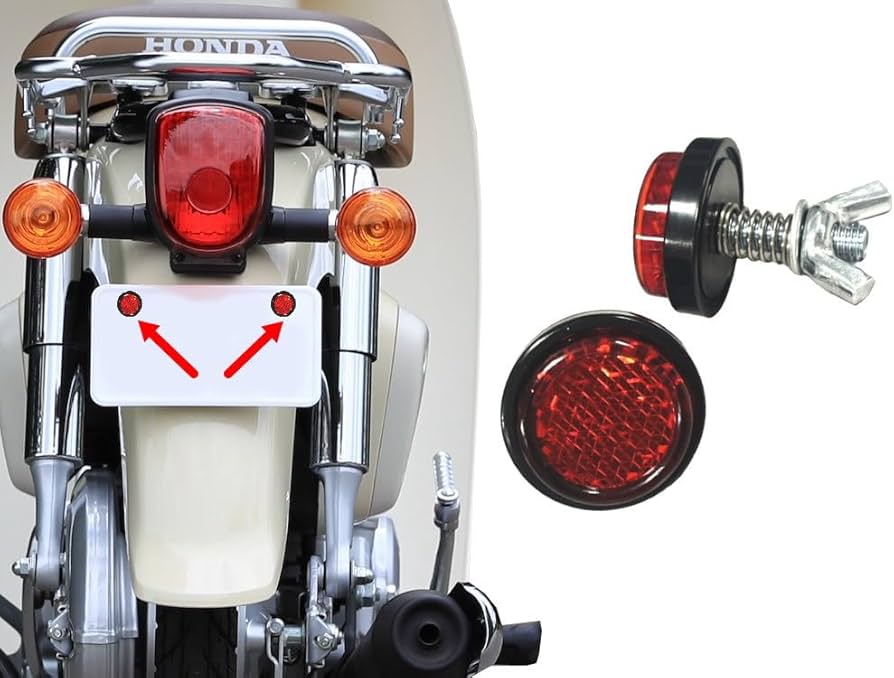 Amazon | AUTOMAX izumi 丸型リフレクター 24mm (レッド) 2個セット