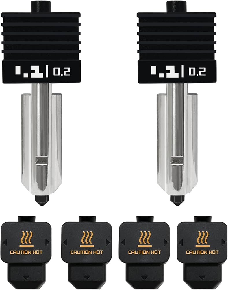 HzdaDeve 2 Pack 0.2MM P2S/H2D/H2S/A1/A1 Mini Combo Hotend Print