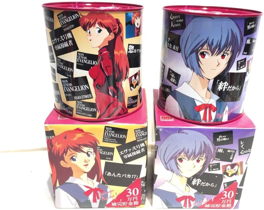 レア】エヴァンゲリオン バレンタイン ハート缶バッジ 式波・アスカ