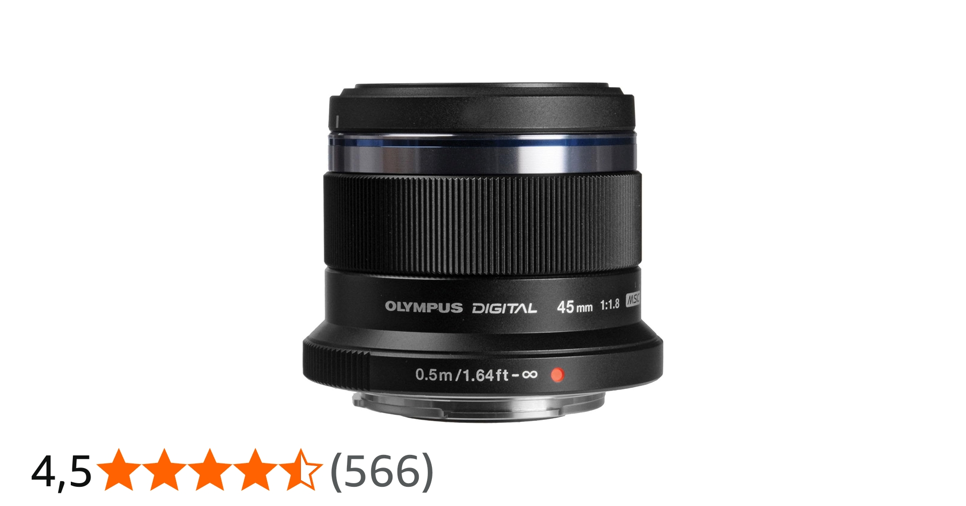 Olympus Lente M.Zuiko Digital 45 mm F1.8, para micro quatro terços