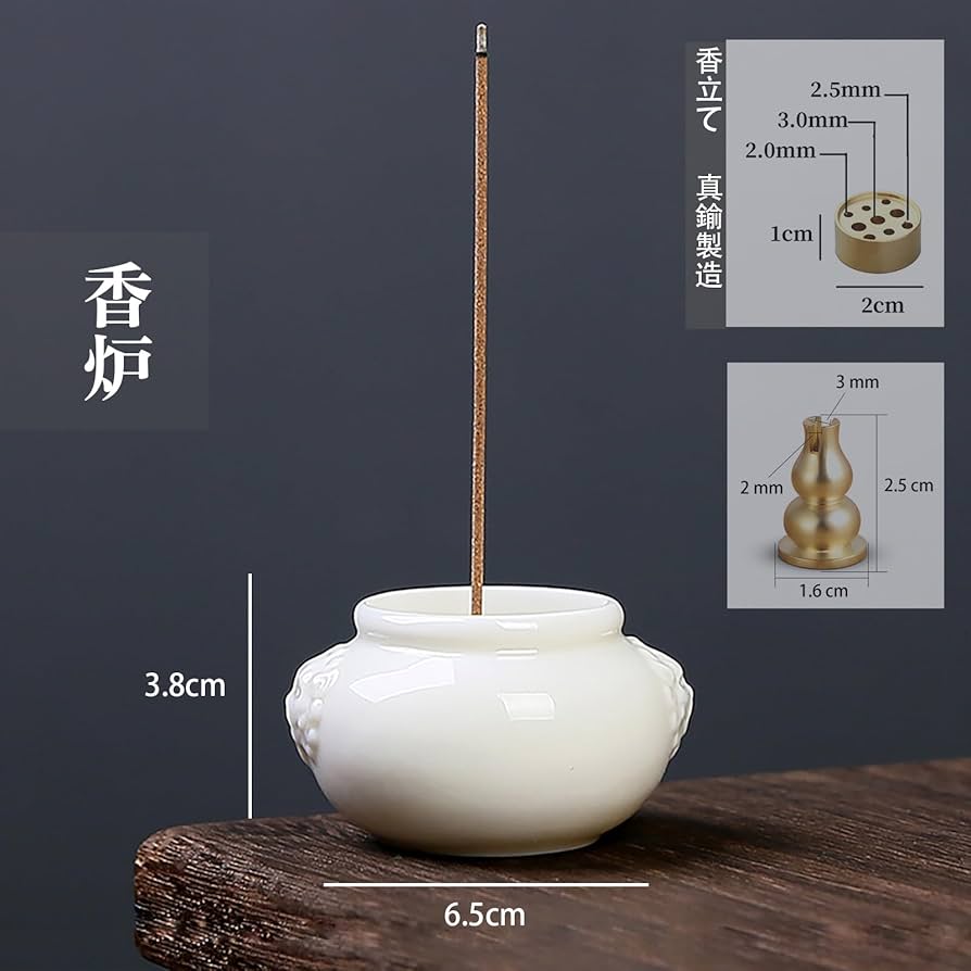 Amazon｜NAGANORI お香立て 香炉 陶器製 ミニ仏壇 おしゃれ 和風 線