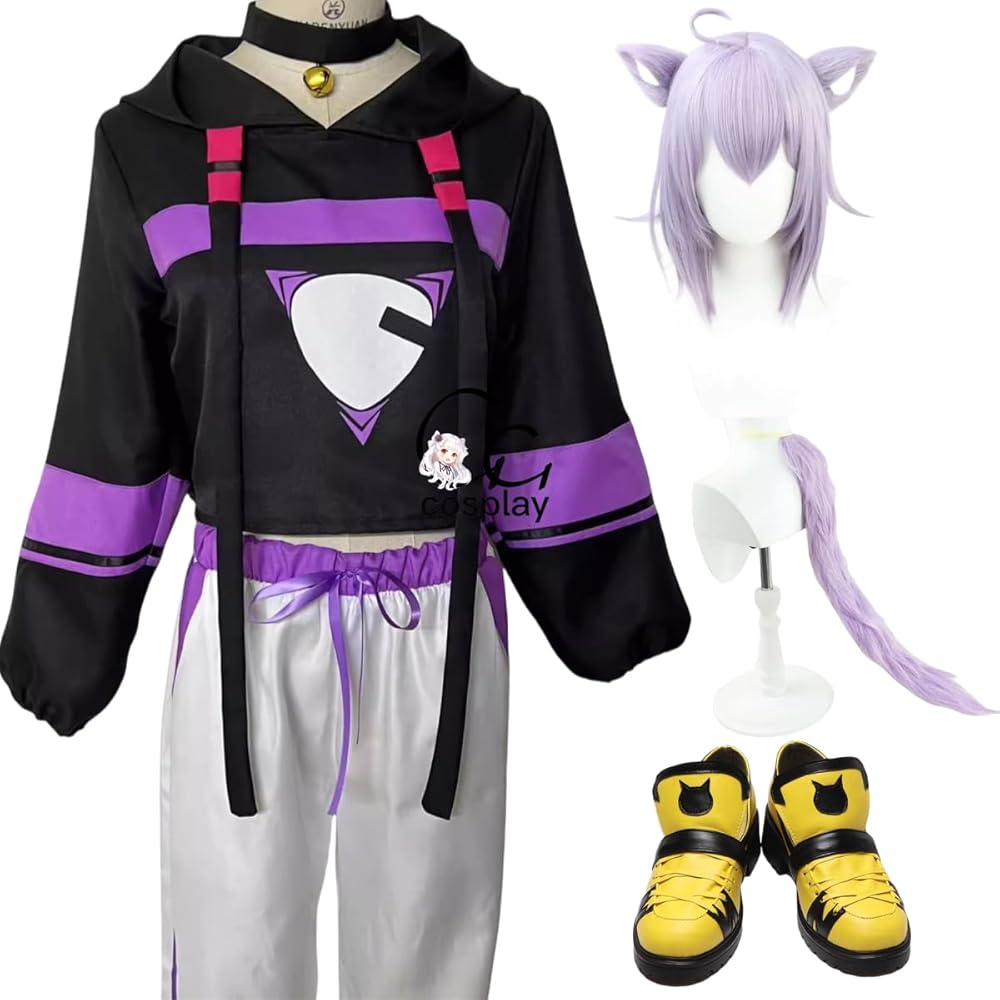 Amazon.co.jp: GGcosplay Vtuber 猫又おかゆ 初期 コスプレ衣装