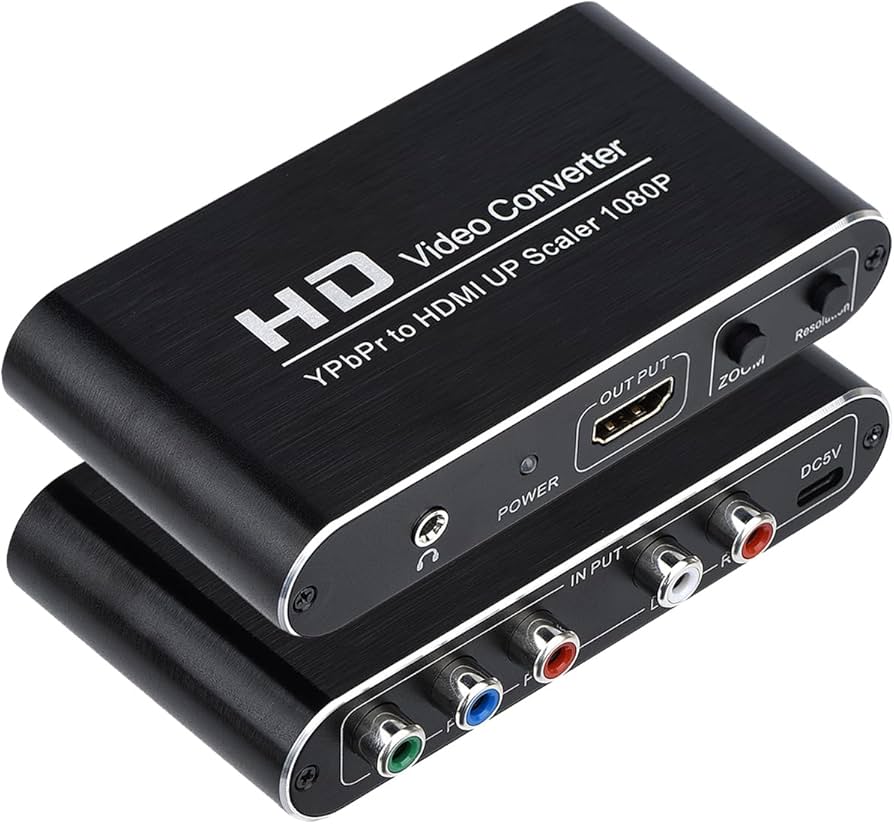 Amazon | コンポーネント to HDMI 変換器 スケーラー機能付き YPbPr to