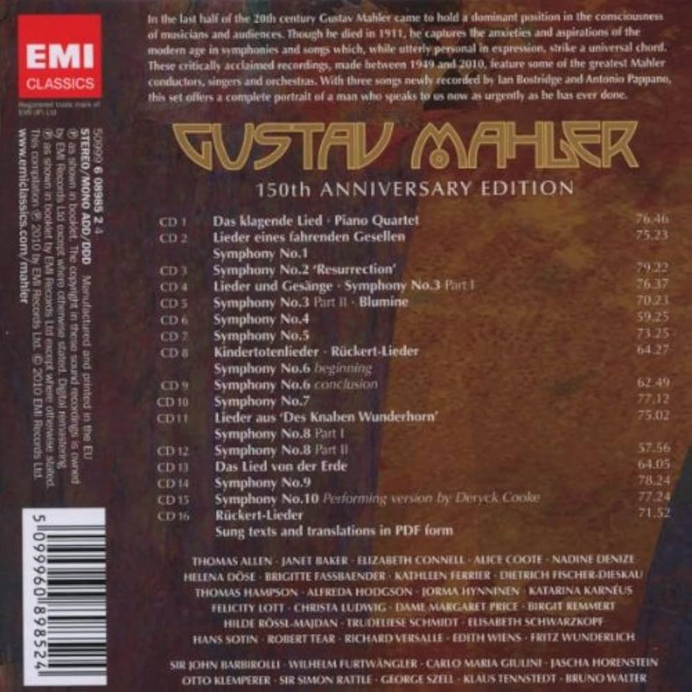 Mahler: The Complete Works - 150th Anniversary Box - Mahler: The