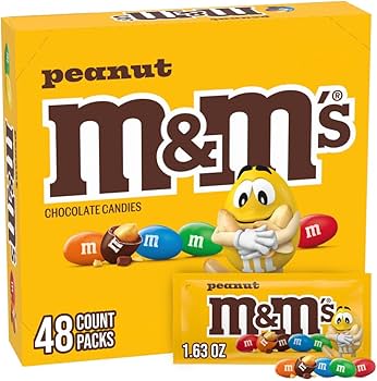 SCS M&M's® Peanut - 1.74 oz. - 48 ct. by N/A : Amazon.fr: Epicerie