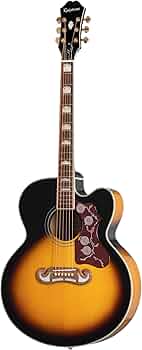 Amazon | Epiphone EJ-200CE Vintage Sunburst エレアコギター