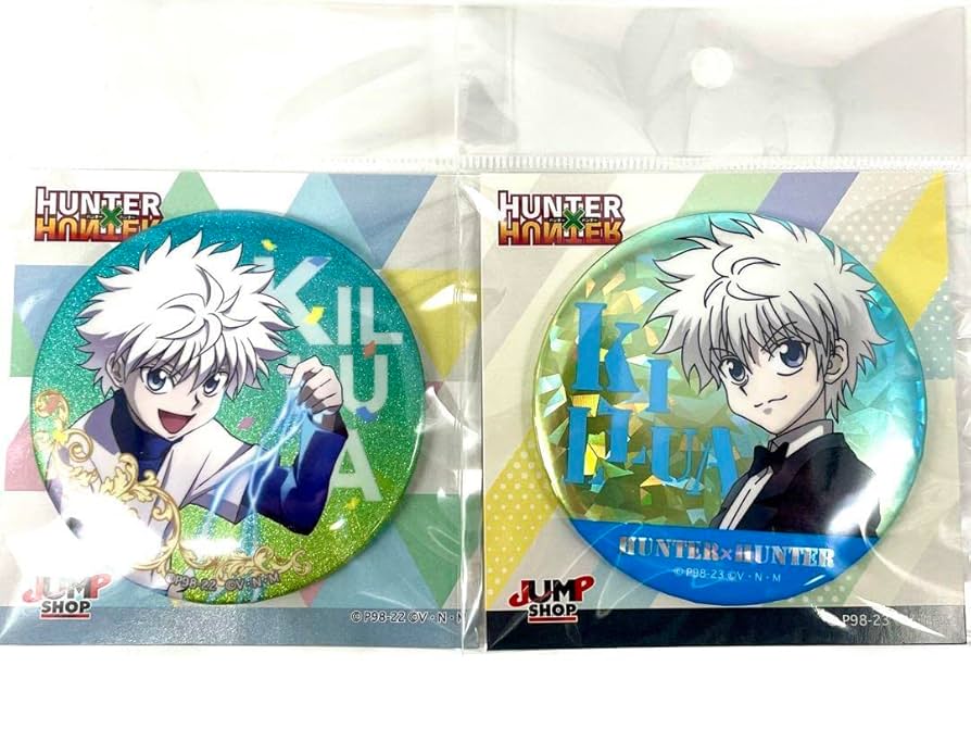 ハンターハンター グリッター 缶バッジ キルア ジャンプショップ