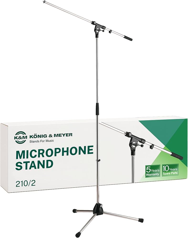 Amazon.com: K&M König & Meyer 21020.500.02 Tripod Microphone Stand